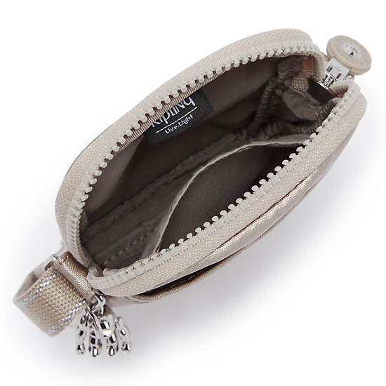 Torba Na Telefon Kipling Tally Metallic Crossbody Beżowe | PL 1847VR